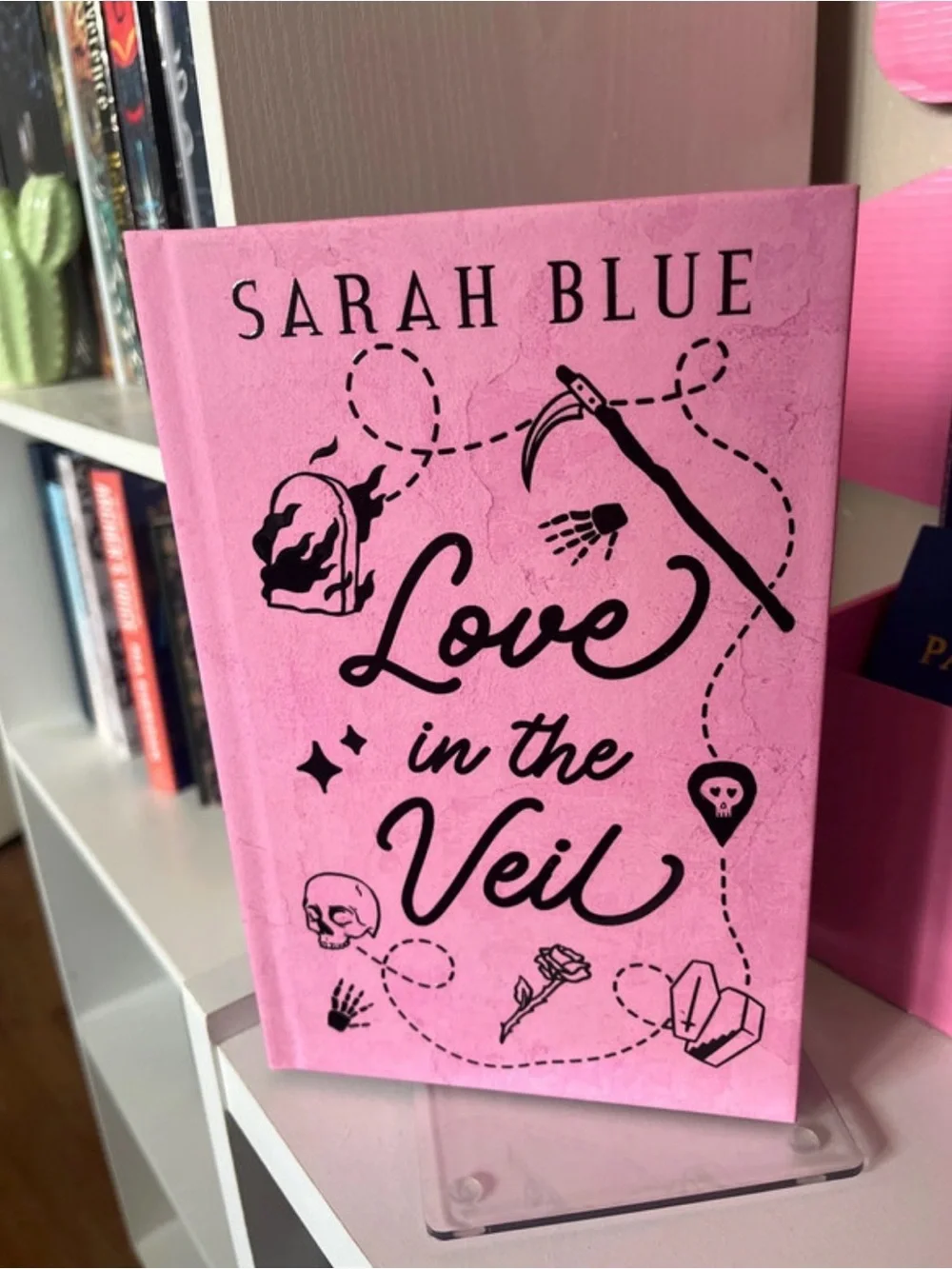 Sarah Blue 'Love in the Veil' Pink Hardcover Book- VAULT book